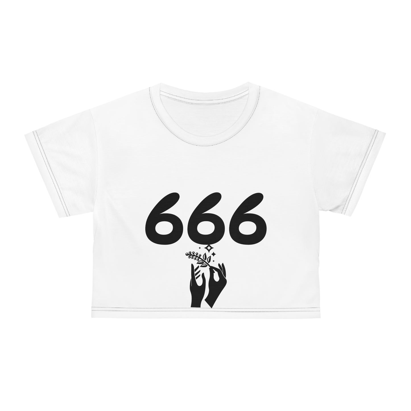 Crop Tee - 666 Tarot Design