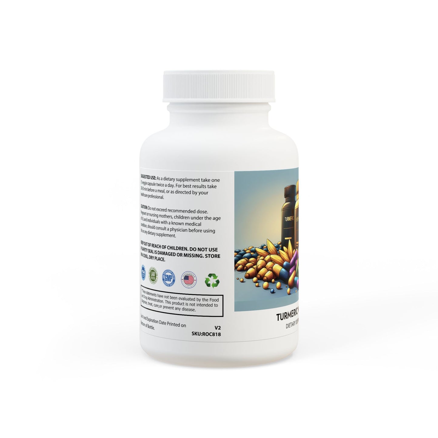 Kevin's Garden Turmeric with BioPerine® (Black Pepper Fruit Extract) Supplement